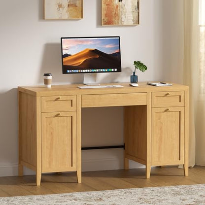 52" Executive Desk with Storage Drawers, view 6