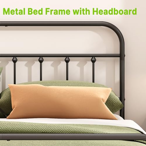 Kujielan Metal Bed Frame Full Size,Easy to Assemble,Black, view 7