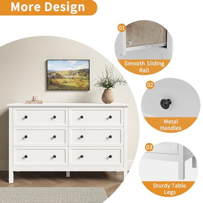 White Dresser for Bedroom, view 5