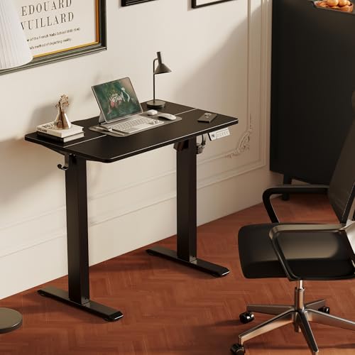 Electric Standing Desk, 32x19 Inch, Black, view 3