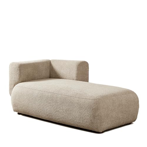 Boucle Upholstered Right Facing Chaise Lounge Indoor for Living Room Bedroom, view 4