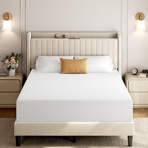 Yaheetech 12 Inch Queen Mattress, 3-Layer Cooling Gel Memory Foam Mattress, view 2