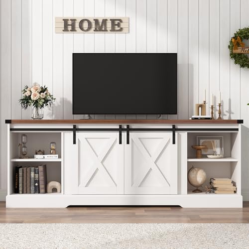 Farmhouse TV Stand for 70/75/80 Inch TV, view 4