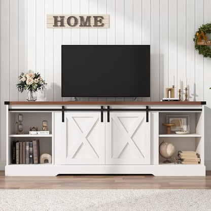 Farmhouse TV Stand for 70/75/80 Inch TV, view 4