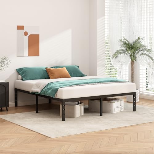 HLIPHA Metal Platform Bed Frame 12 Inch Tall, No Box Spring Needed, view 3