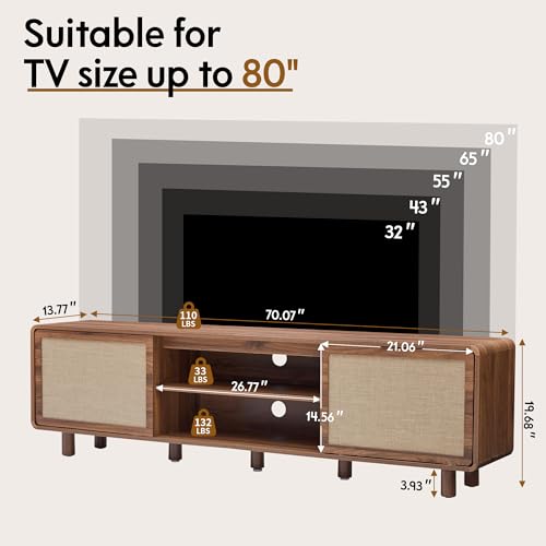 Large TV Stand for TVs up to 80 Inch, view 3
