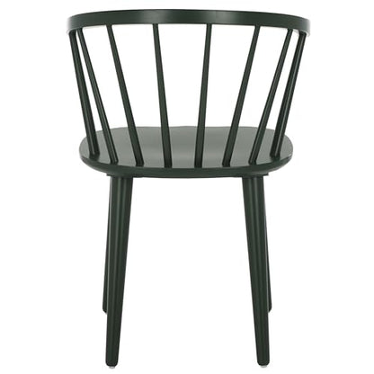 SAFAVIEH Furniture - Blanchard Side Chair Set of 4 - Garden Green - Solid Wood - Farmhouse Spindle Design - Ideal for Dining Room, Kitchen, Living Room, 18" Seat Height (AMH8512J-KIT2)