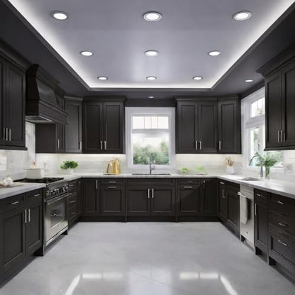 ALL-IN-ONE Paint by Heirloom Traditions, Warm Embers (Warm Black), Quart - Durable cabinet and furniture paint. Built in primer and top coat, no sanding needed. Includes our 30 featured color card.