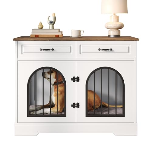 43.3" Dog Crate Furniture for Medium Large Dogs, view 8