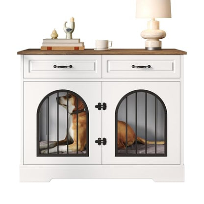 43.3" Dog Crate Furniture for Medium Large Dogs, view 8
