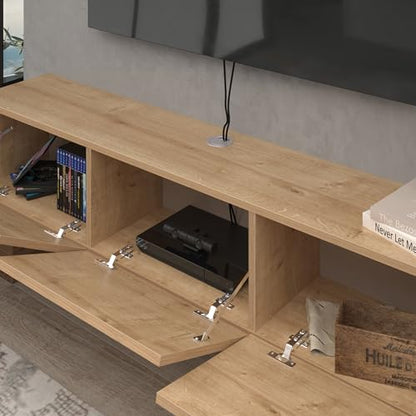 Floating TV Stand Wall Mounted for 65"–80" TVs, view 6