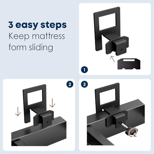 Non Slip Mattress Gaskets, Mattress Holder in Place Gripper for Metal Bed Frame, view 6