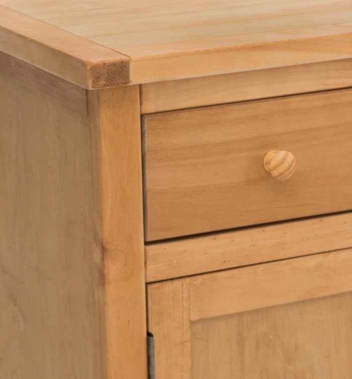 Solid Wood Long Sideboard Measuring 47" x 16" x 32" - MS405 (Natural/Waxed), view 7