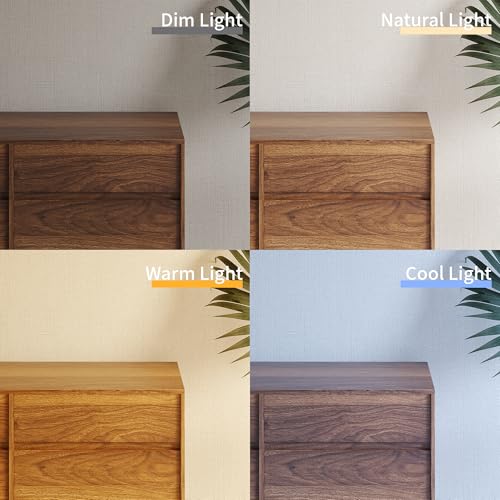 Walnut 9 Drawer Dresser for Bedroom, 59" Wide Chest of Drawers, view 6