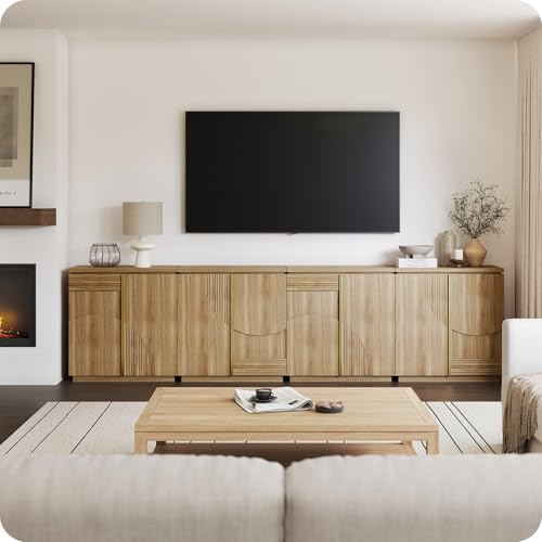Set of 3 31" Kassi Sideboard Buffet Cabinet - Camel, view 5