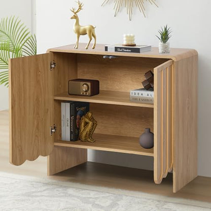Accent Sideboard Buffet Cabinet, Storage Cabinets with 2 Doors, view 5