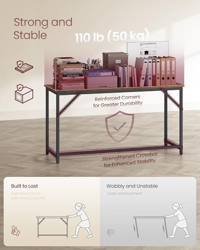 Computer Desk, Steel Frame Gaming Desk for Home Office, 55.1 Inch, view 5