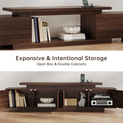 Extendable TV Stand for 65-90 Inch TVs, Adjustable Length 63-94.5", view 8