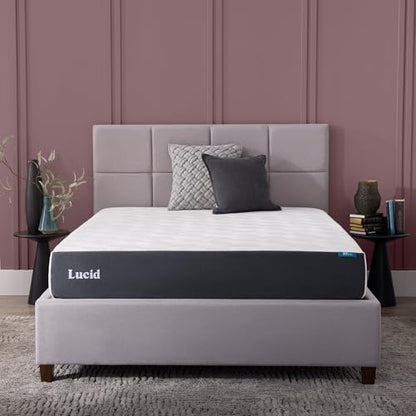 ® 10" Firm Gel Memory Foam Mattress – Bamboo Charcoal & Cooling Gel –, view 2