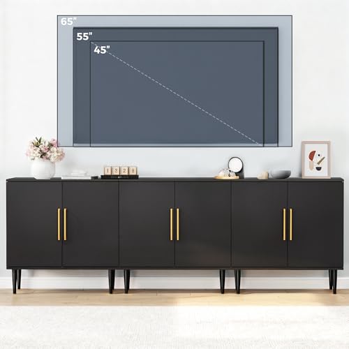 Modern Storage Cabinet, Free Standing Buffet Cabinet, view 4
