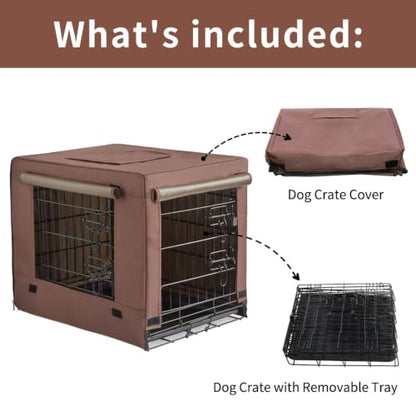 Dog Crates for Small Size Dogs Indoor Double Door Dog Kennels & Houses, view 3