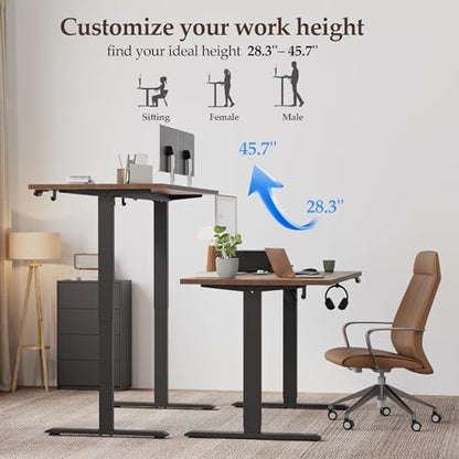 Klicelor Electric Standing Desk 48 Inch, Height Adjustable Desk for Home Office, view 7