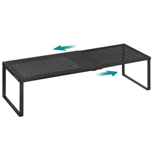 Spice Rack, Expandable Kitchen Countertop Shelf, Steel, Set of 1, view 2