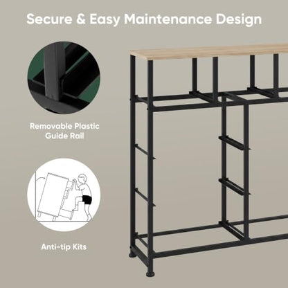 Fabric Dresser for Bedroom with 9 Drawers, Storage Tower, view 7