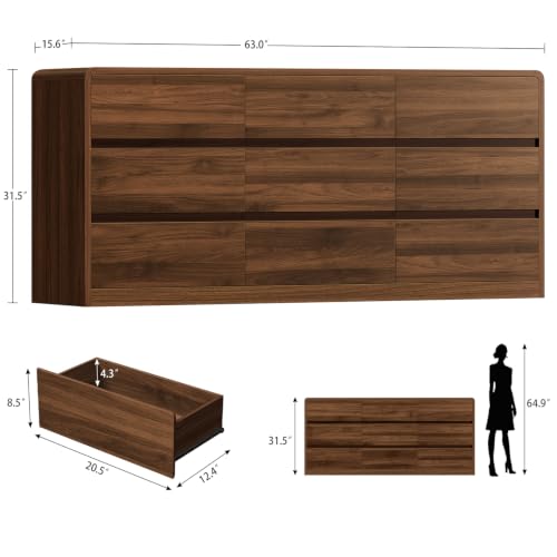 9 Drawer Dresser for Bedroom, view 3