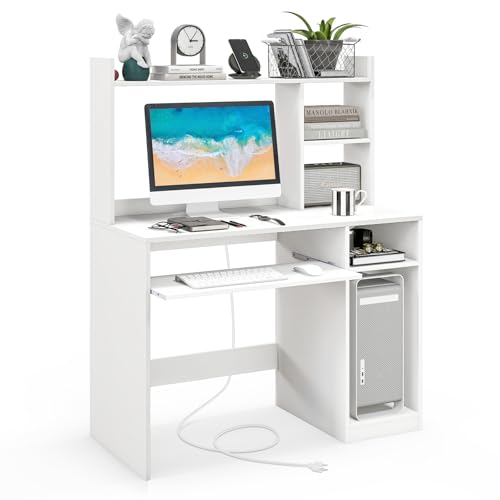 Computer Desk with Hutch, view 2