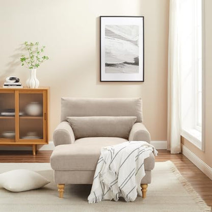 Modern Chaise Lounge Chair with Adjustable Backrest, view 4