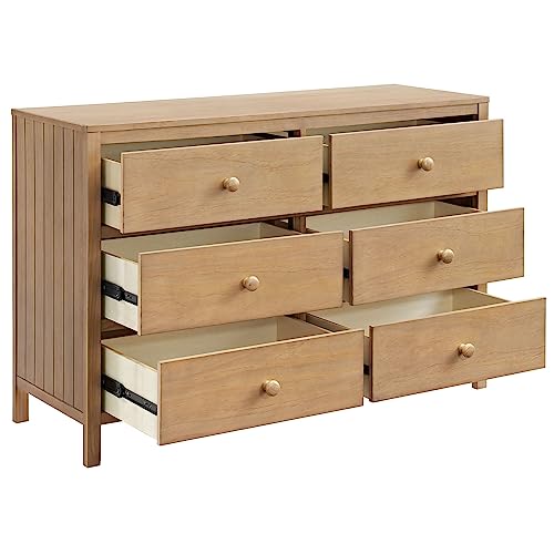 Everlee 6 Drawer Dresser, Honey Wood, view 5