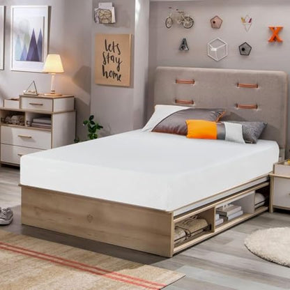 | 6 Inch Twin Mattress | Medium Firm | Gel Memory Foam | White, view 2