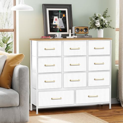 Dresser for Bedroom with 11 Storage Drawers, Tall Chests of Drawers, view 7