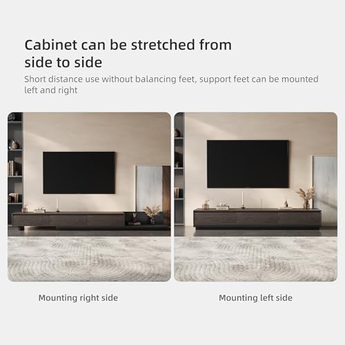 Mid-Century Modern Expandable TV Stand，79" to 130" Adjustable, view 5
