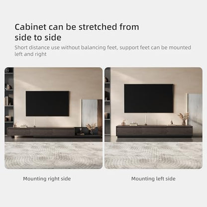 Mid-Century Modern Expandable TV Stand，79" to 130" Adjustable, view 5