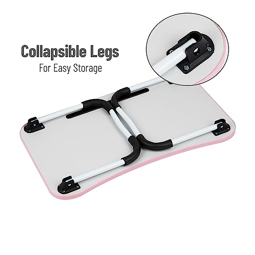 Lap Desk Laptop Stand, Bed Tray, Folding Legs, Couch Table, Portable, MDF, view 7