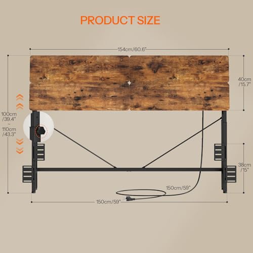 Height-Adjustable Headboard with Outlets, Headboard Queen Size Only, view 3