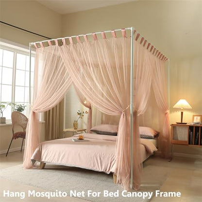 AIKASY Premium Canopy Bed Frame Posts for Queen Size Beds, Sturdy Metal Poles, view 4