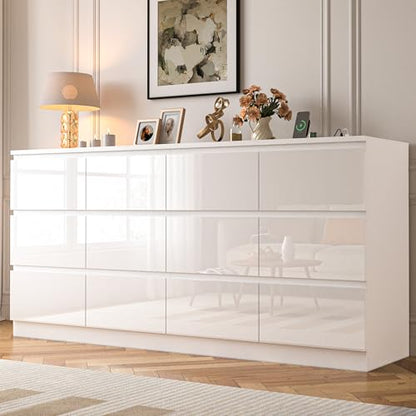 71.65 INCH 12 Drawers Dresser with Power Outlet, view 2