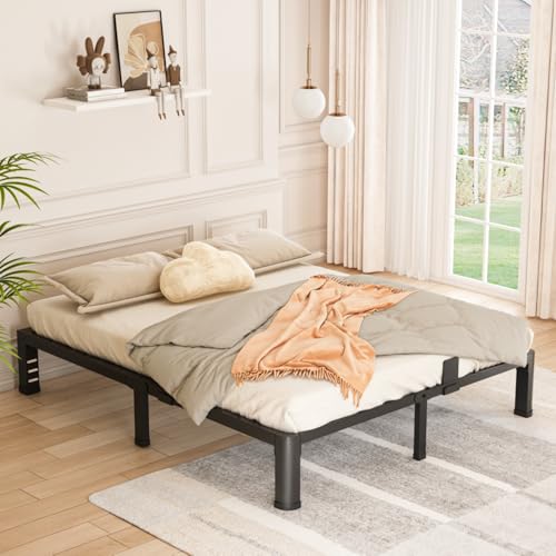 10 Inch Low Bed Frame Queen with Round Corner Legs, view 3