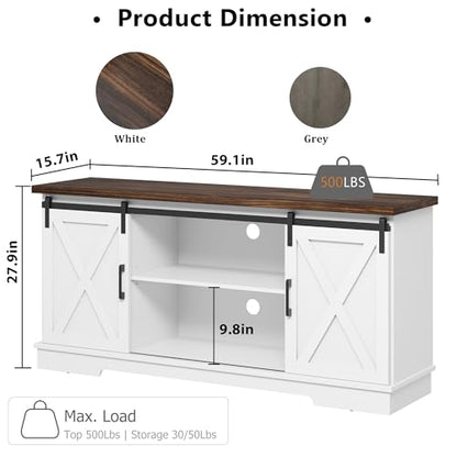 Farmhouse Tv Stand for 65 inch TVs, view 3