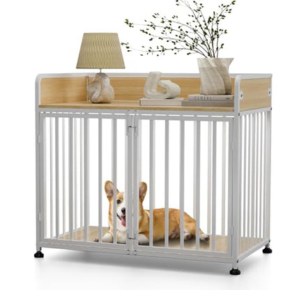 Furniture Style Dog Crate, Large Dog Kennel Indoor for Small/Medium Dogs, view 2