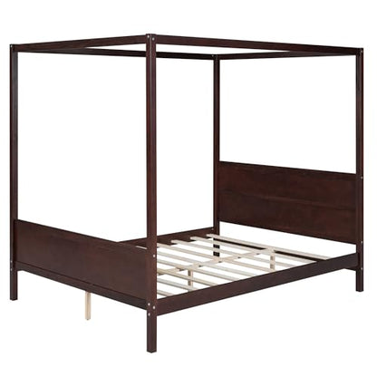 GDFStudio Queen Size Canopy Bed Frame, view 7
