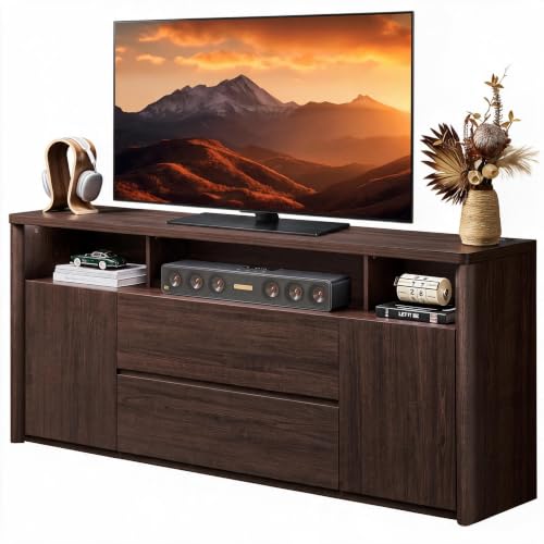 70” Mid Century Modern TV Stand for 75 inch TV, view 2