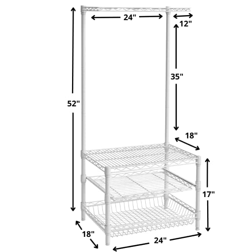 Suprima® Portable Mini Fridge Organizer - White, view 4