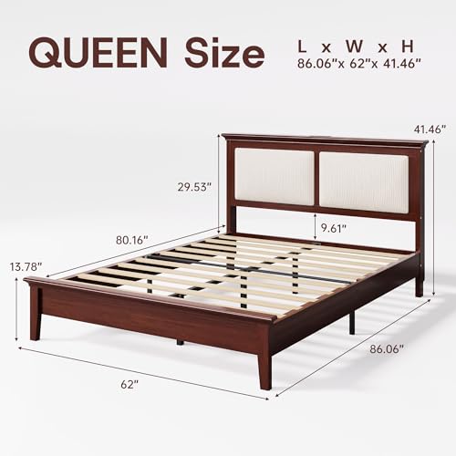 Queen Bed Frame with Headboard, view 3