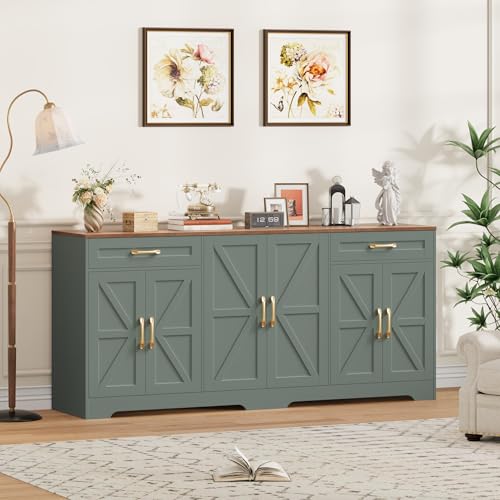 71” Large Sideboard Buffet Cabinet with Storage, view 6