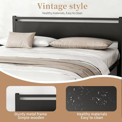 Easy Install 16 Inch Full Size Bed Frame with Headboard&Footboard, view 5