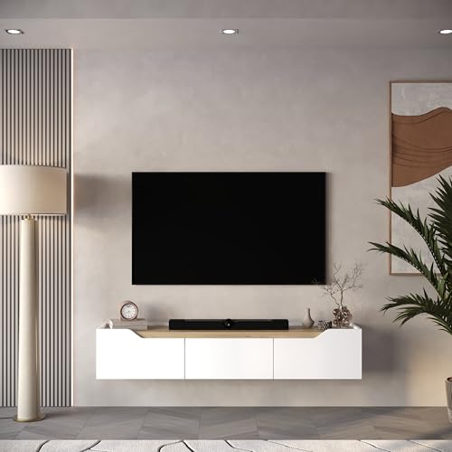 Atelier Mobili Floating TV Stand for 75 Inch TVs, view 7